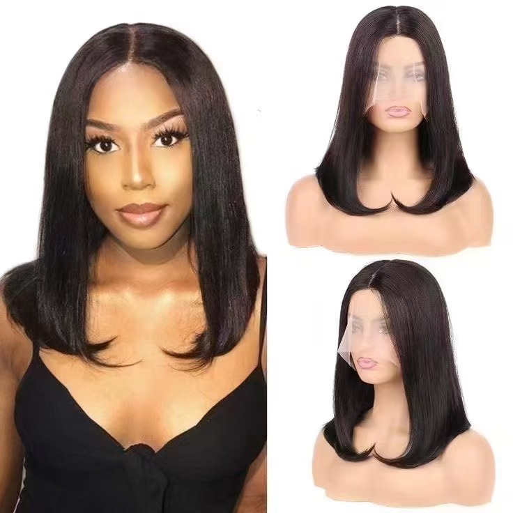 16inches 13x4frontal human hair wig