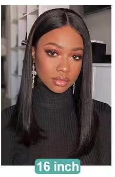 16inches 13x4frontal human hair wig