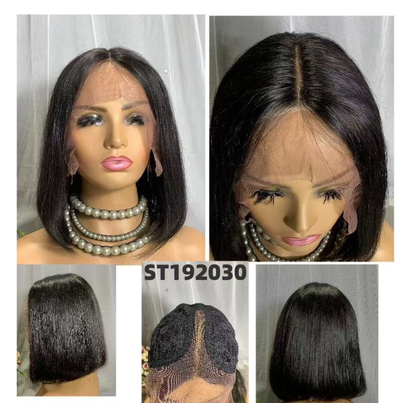 10 inches of human hair bobo wig