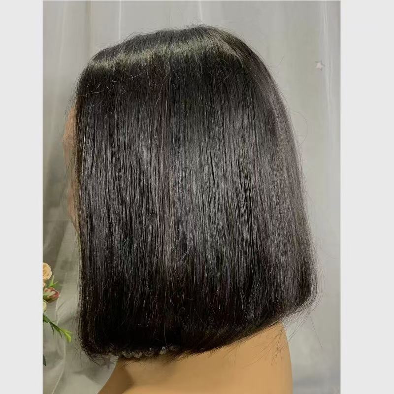 10 inches of human hair bobo wig