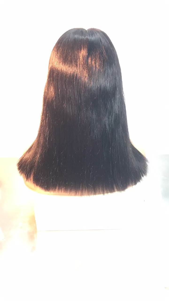 16 inches of human hair wig