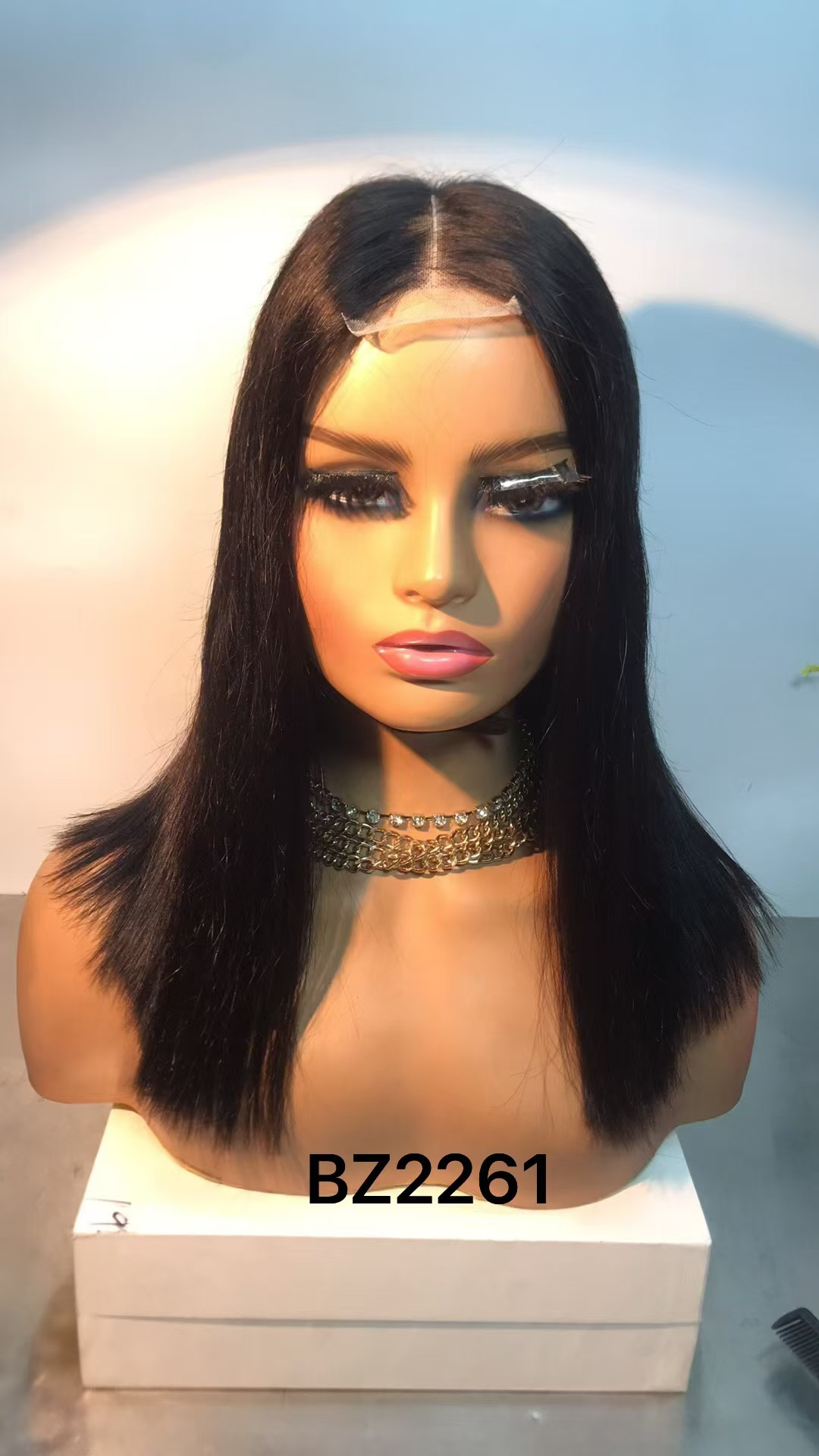 16 inches of human hair wig