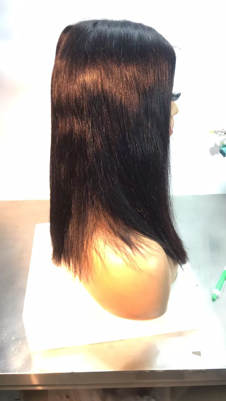 16 inches of human hair wig