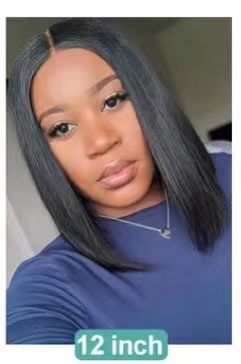 Vietnam Bone Straight Short Bob Human Hair Wig 