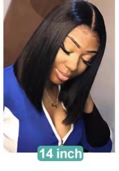 Vietnam Bone Straight Short Bob Human Hair Wig 