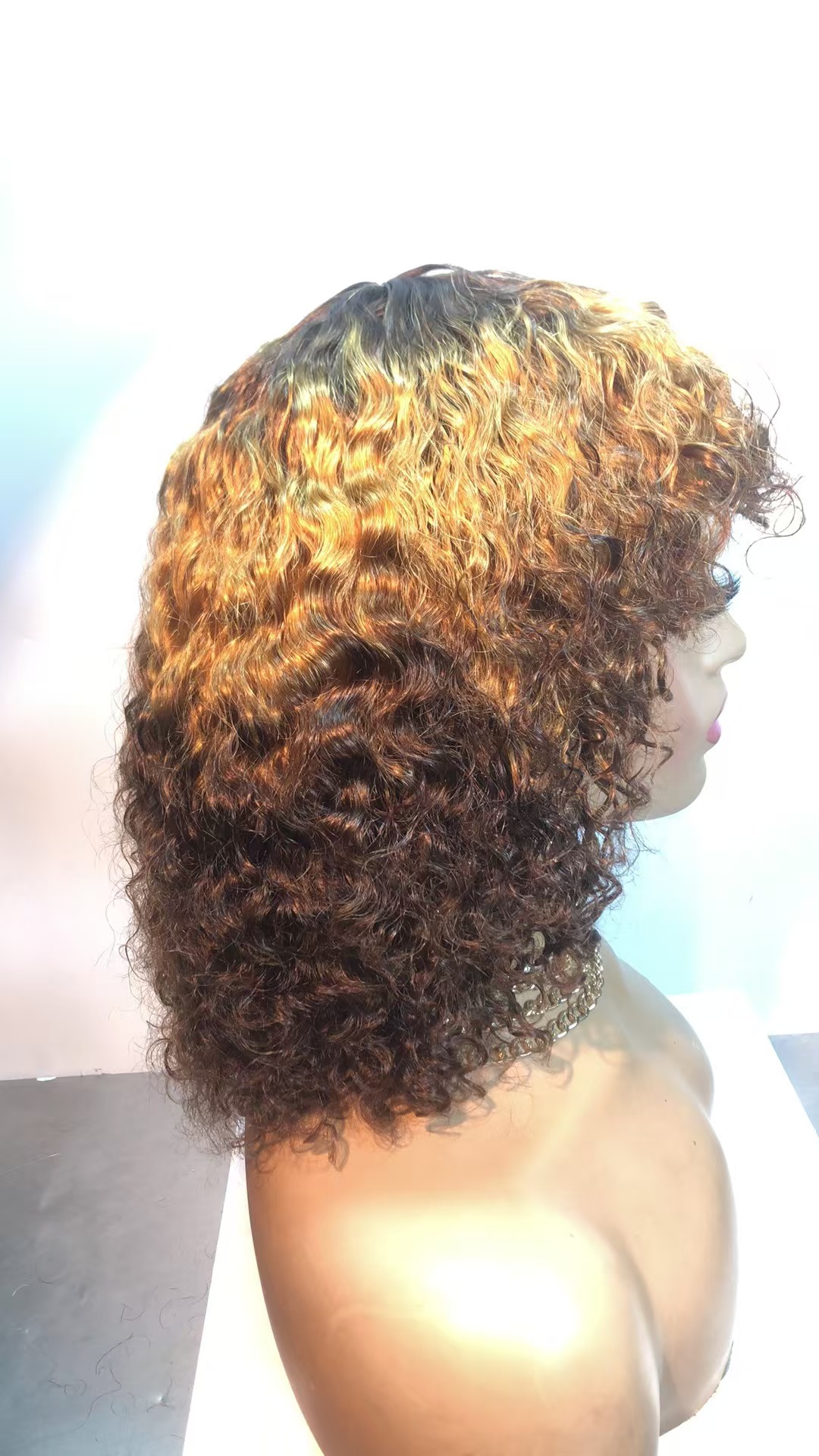 10 inches of human hair wig